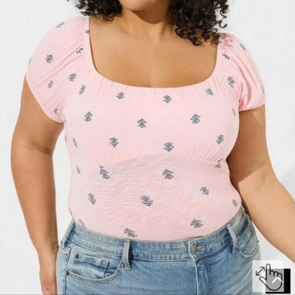 Torrid Pink Vintage Slub Jersey NWT